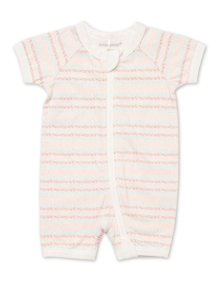 Spot Zip Romper in Bubble Print