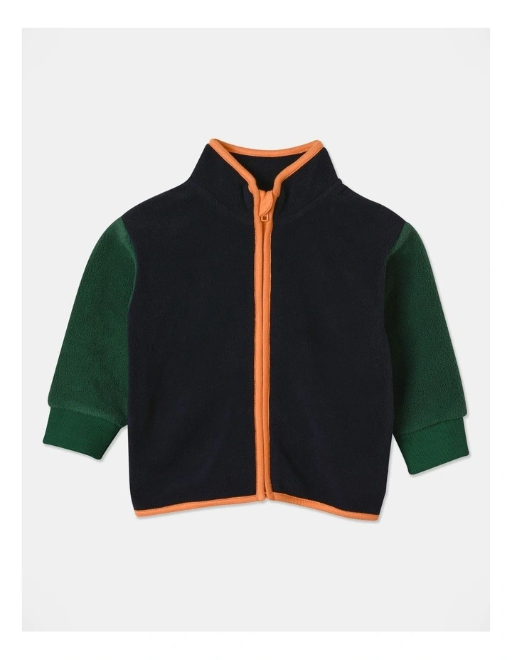 Polar Fleece Sweat Top in Navy