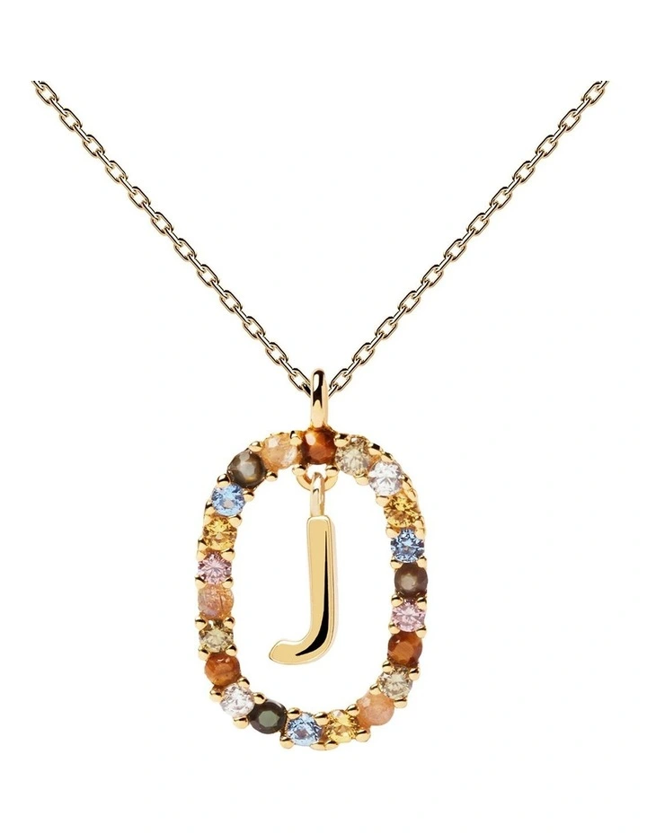 Letter J Multi Necklace