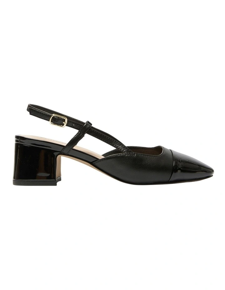 Herald Heeled Shoes Patent/Leather in Black