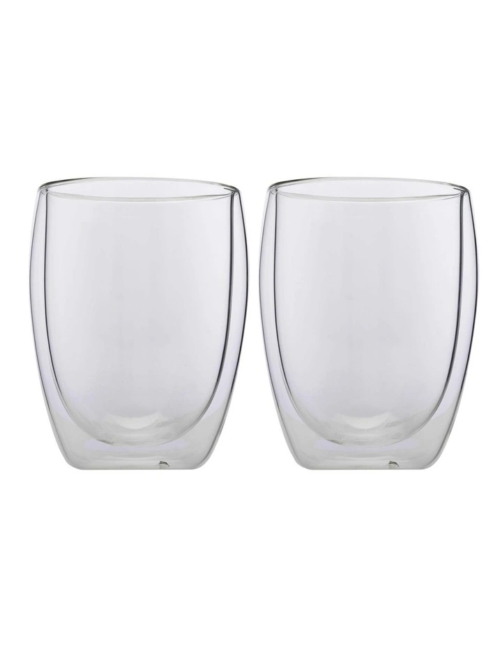 Blend Double Wall Cup Set of 2 350ml in Clear