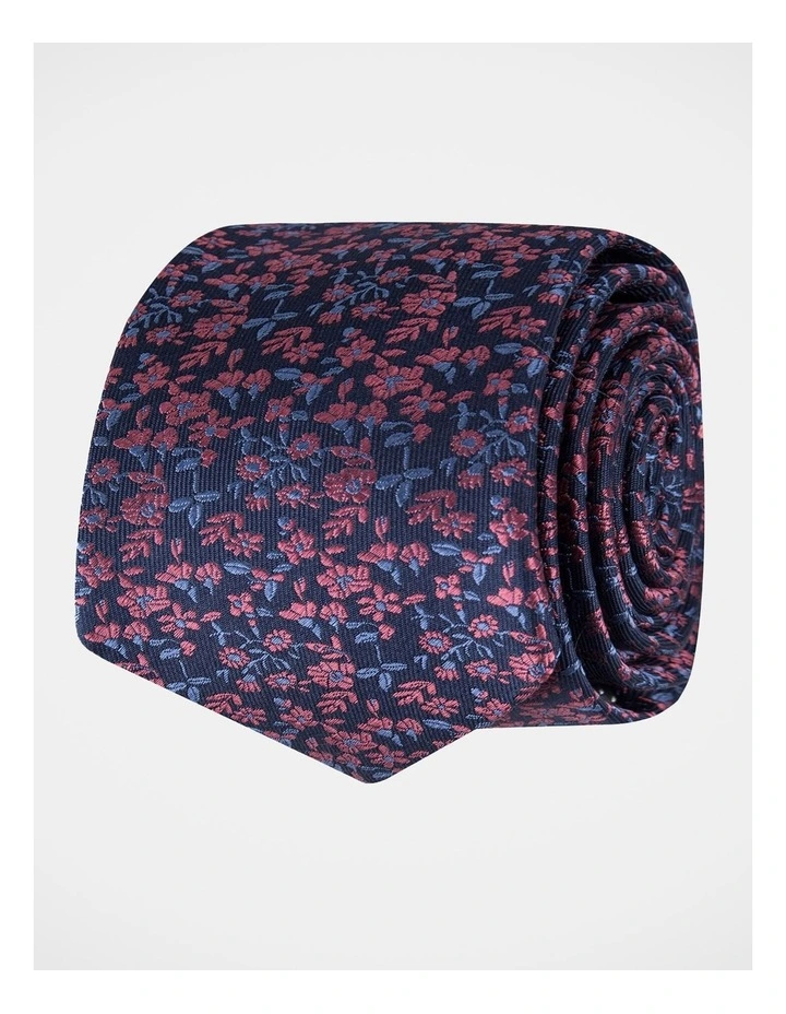 Floral Silk Tie Pink