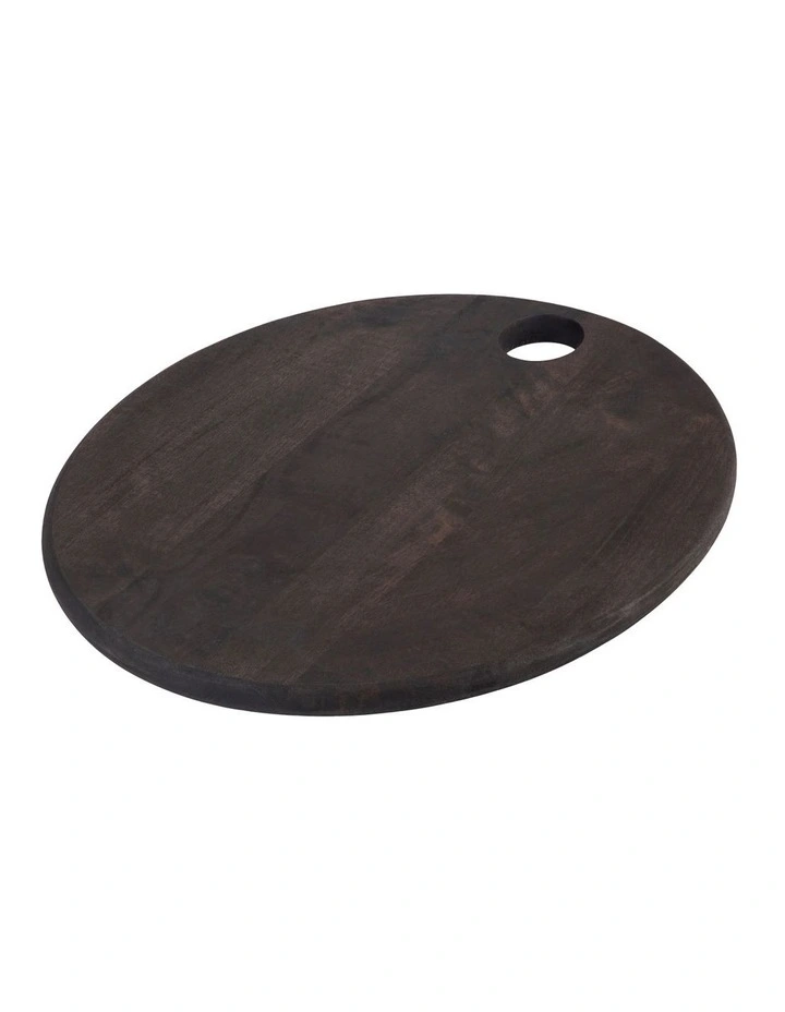 Graze Oval Serving Board 47x37x2cm in Black