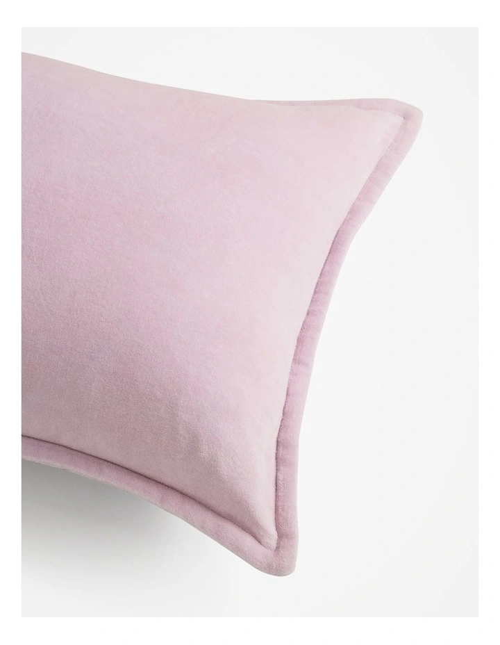 Pia Organically Grown Cotton Velvet 35x60 Cushion in Icing