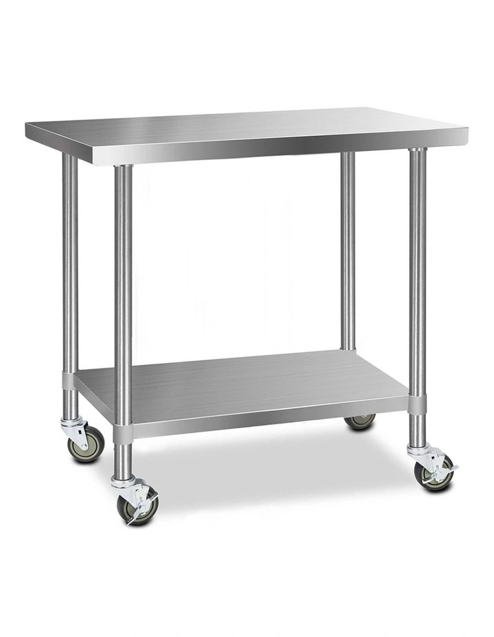Commercial 43 Stainless Steel Bench 1219x61mm