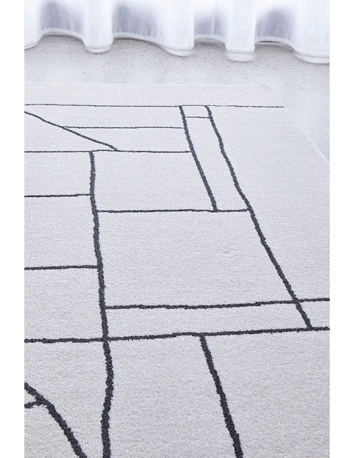 Paradise Fluer Rug in White