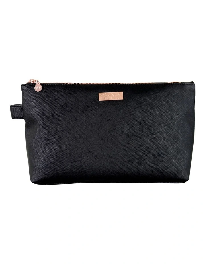 Premium Luxe Large Cosmetic Bag in Black