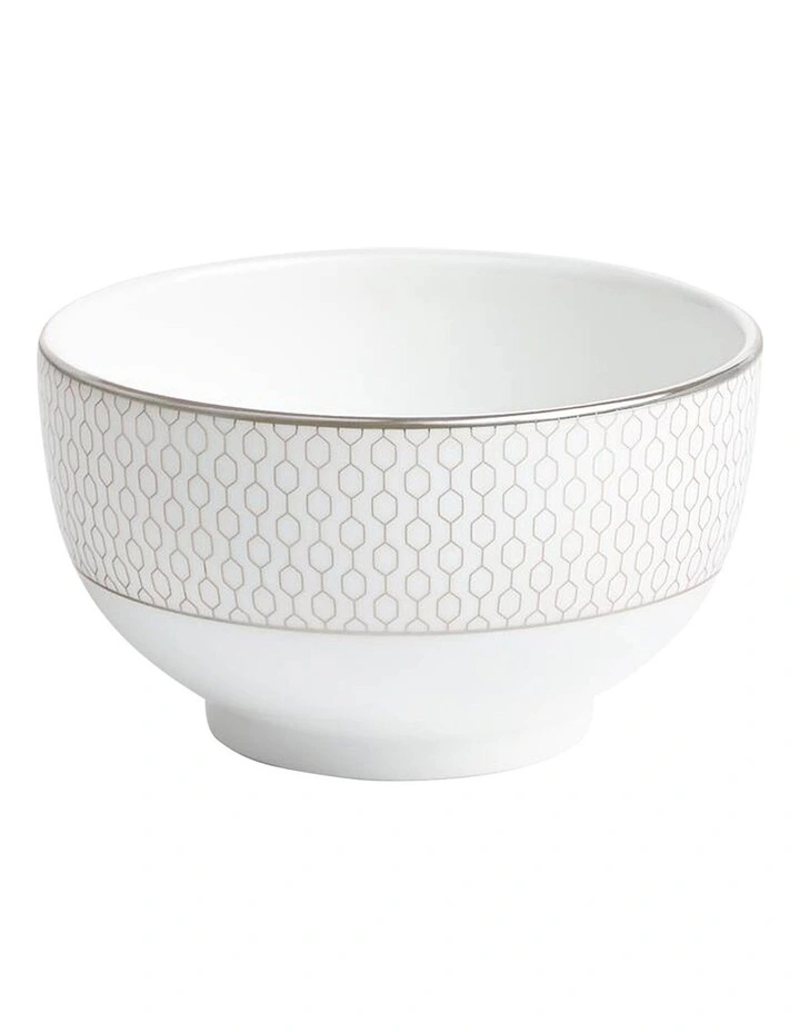 Gio Bowl 11cm in White/Platinum