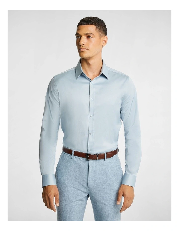 Hammer Stretch Slim Shirt in Powder