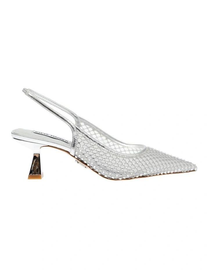 Afterglow Slingback Pumps in Silver