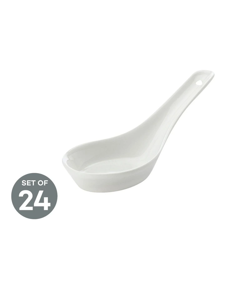 Basics Spoon Set of 24 in White