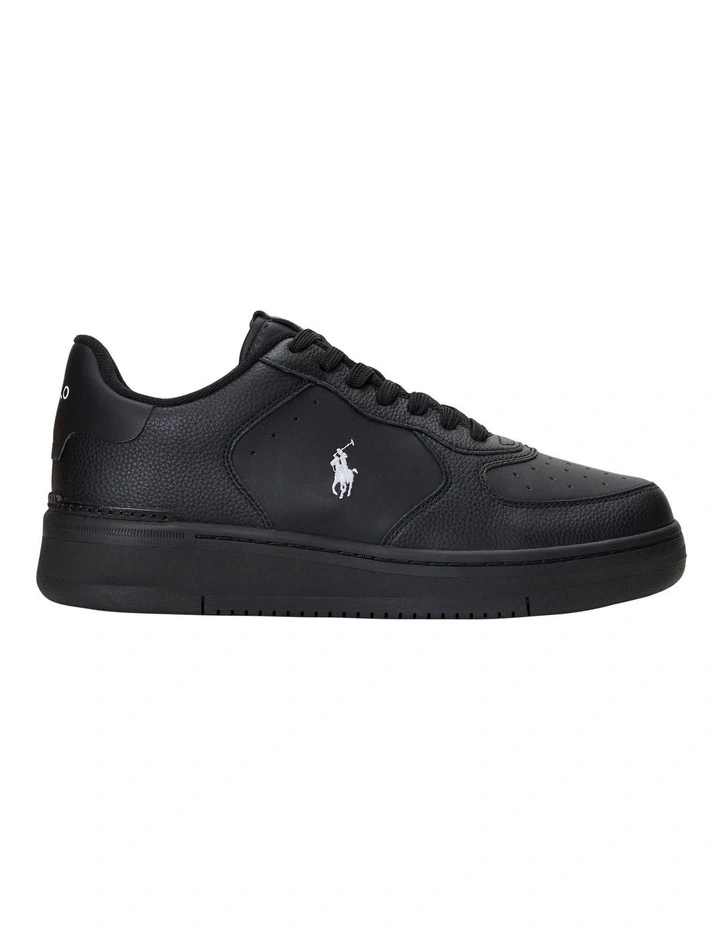 Masters Court Leather Sneaker in Black