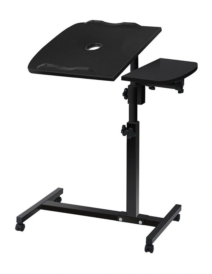 Mobile Laptop Adjustable Desk in Black