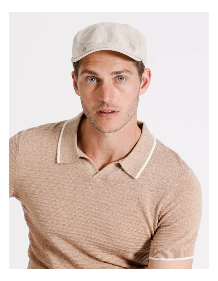 Driving Cap in Beige