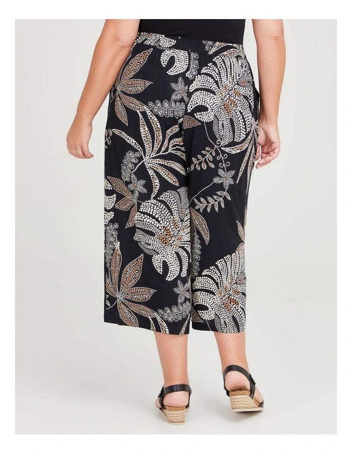 Natural Foliage Crop Pant in Print