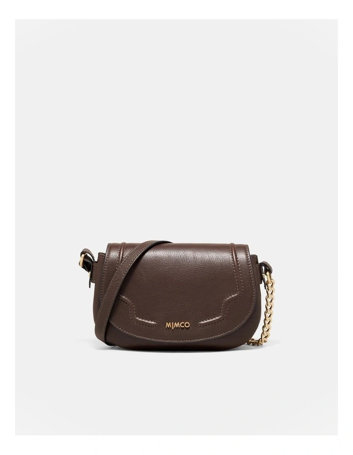 Treasure Saddle Crossbody Bag in Choc Berry