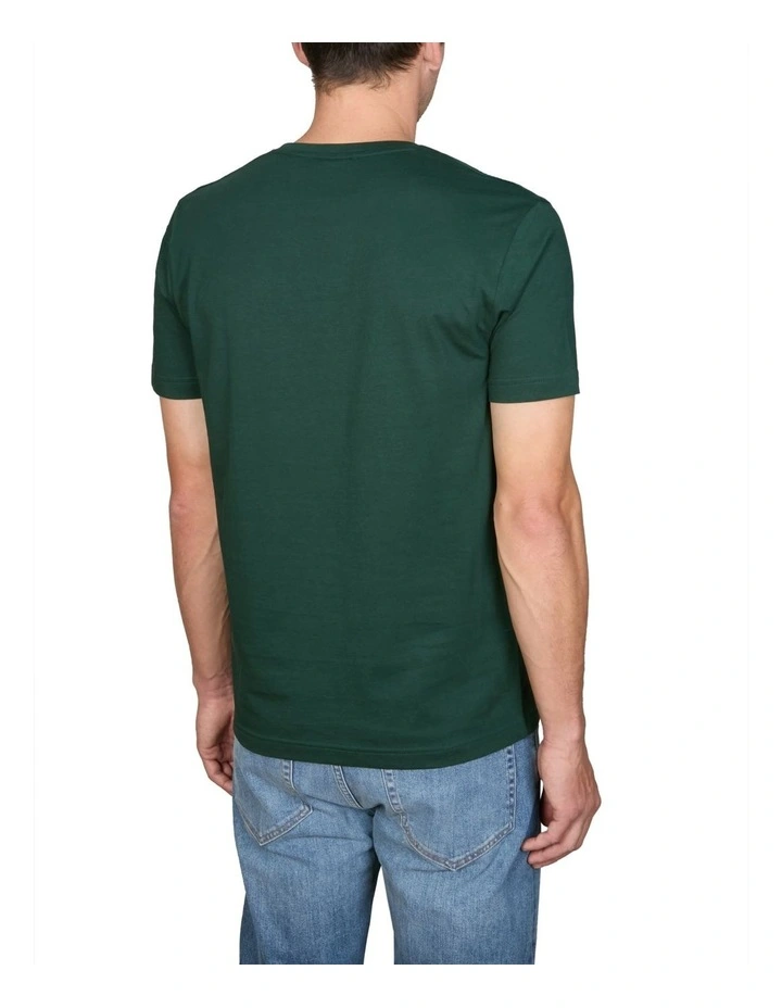 Logo T-shirt in Tartan Green