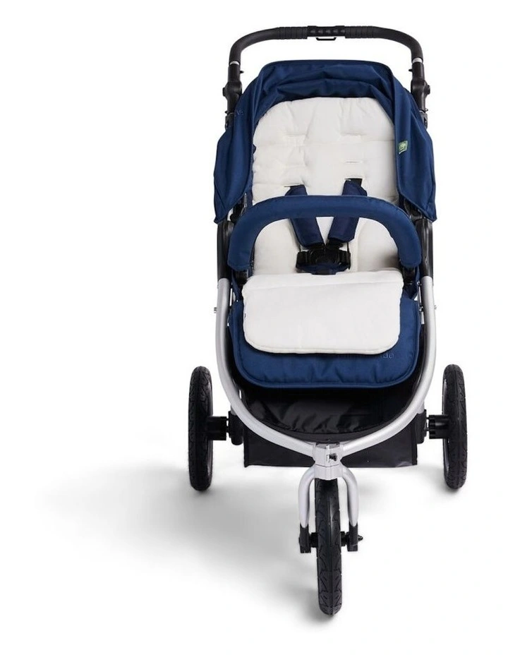 Organic Cotton Baby/Infant Seat Liner in White