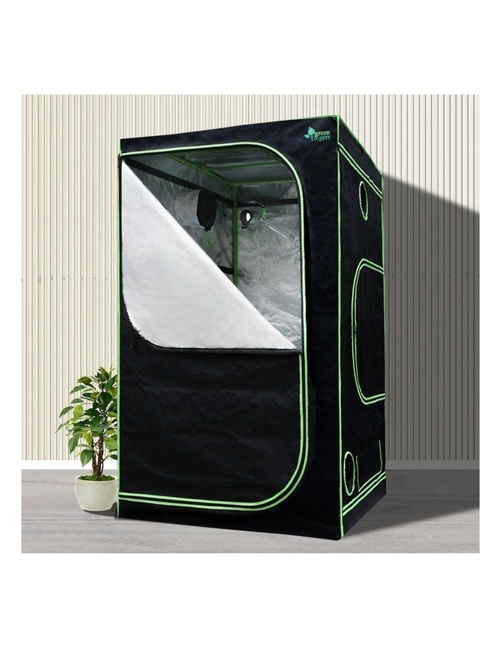 Hydroponics Grow Tent Kit 90x90x180cm in Black