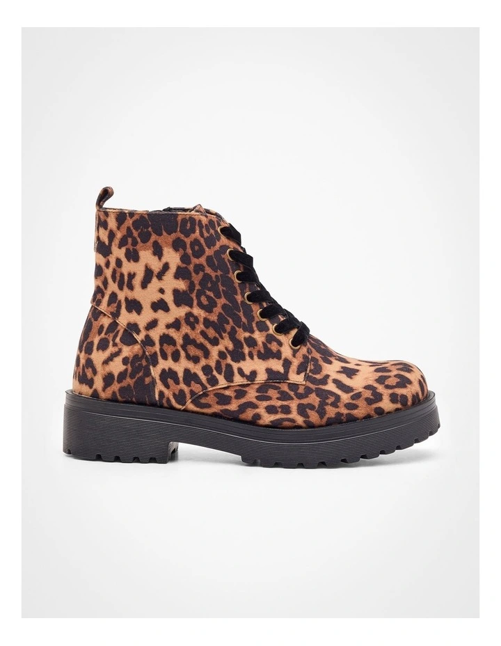 Animal Lace Up Boot in Animal