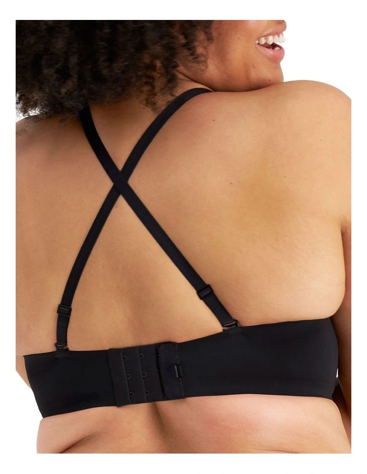 Luminous Strapless Bra in Black
