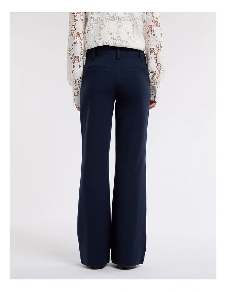 Fern Ponte Pant in Navy