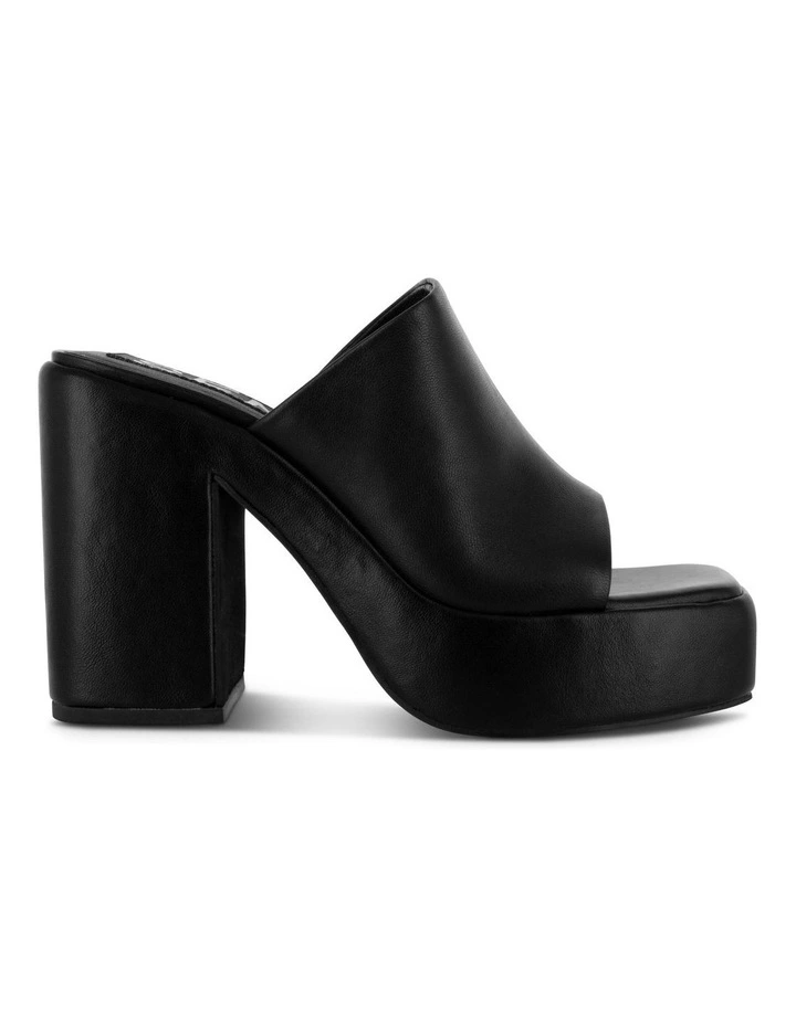 Yael Heeled Mules in Black