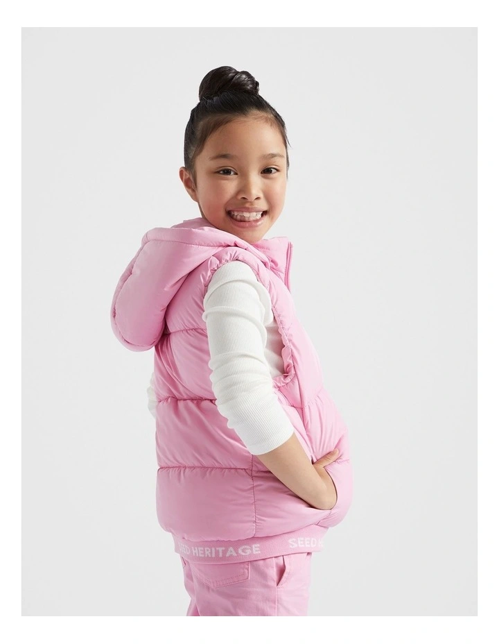 Core Logo Vest in Candy Pink
