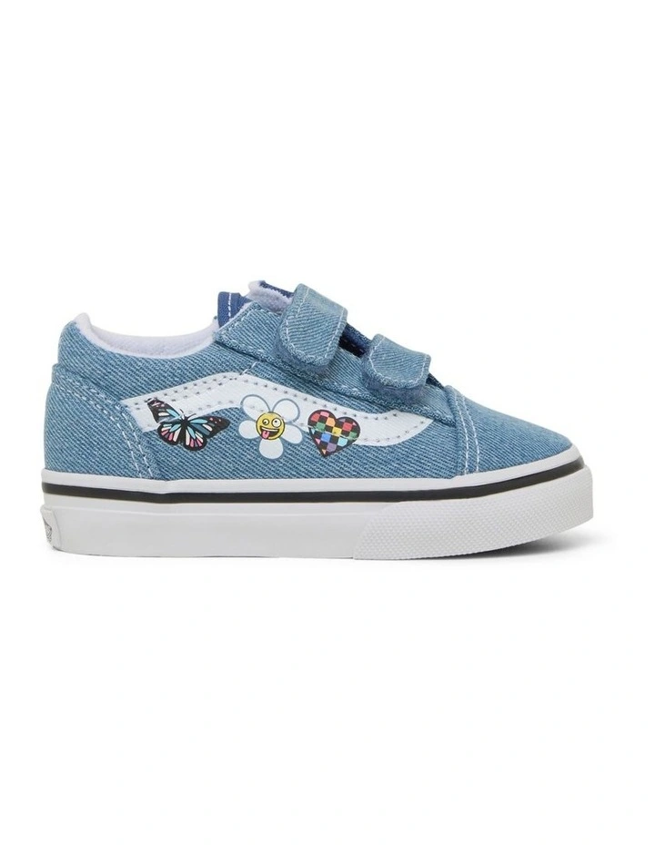 Old Skool V Denim Infant Sneakers in Denim