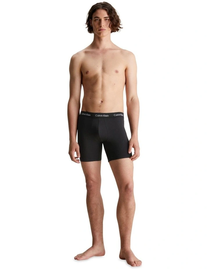 Cotton Stretch Boxer Briefs 3 Pack in Multi
