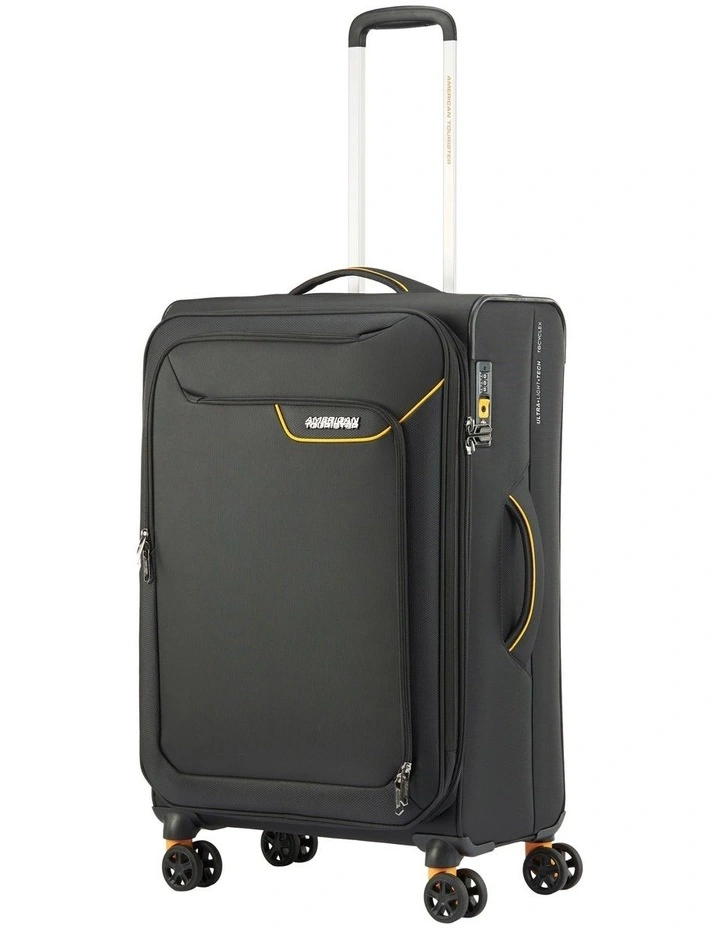 71cm Applite 4 Suitcase in Black/Mustard