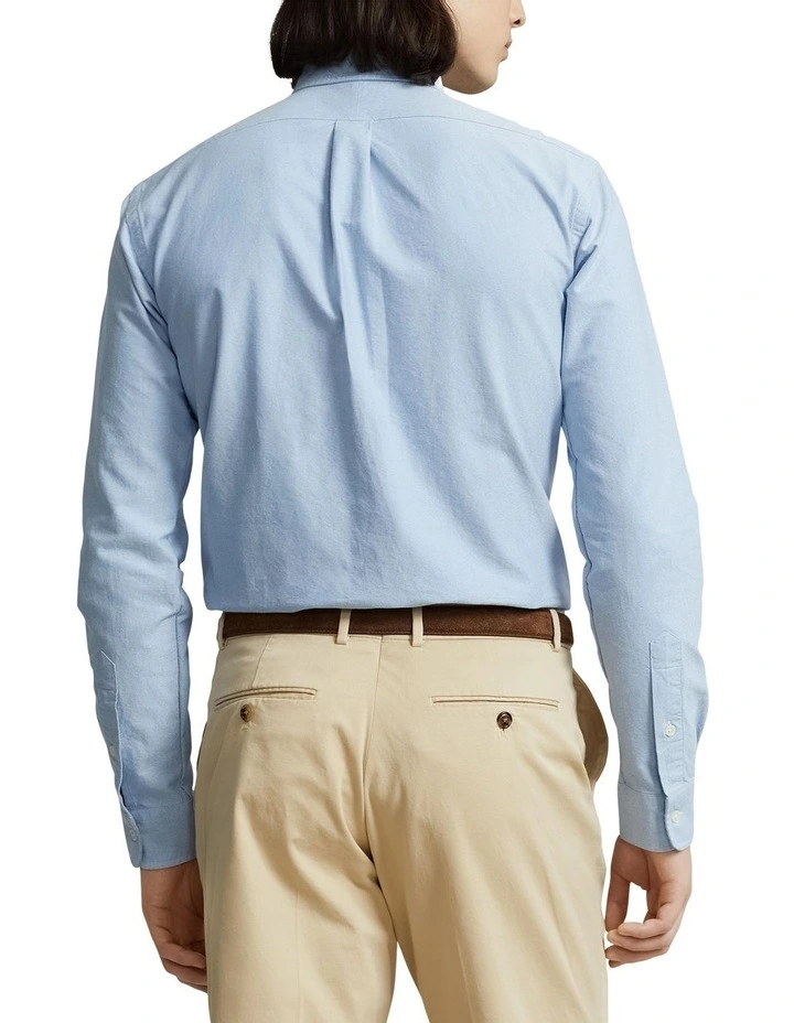 Custom Fit Oxford Shirt in Blue