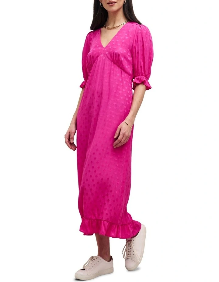 Delilah Midi Dress in Pink
