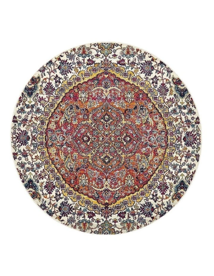 Museum Shelly Rust Round Rug