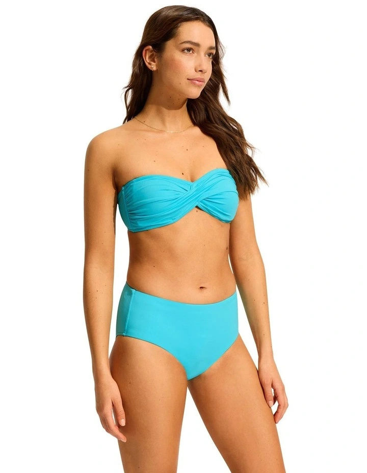 Collective Wide Side Retro Bottom in Atoll Blue