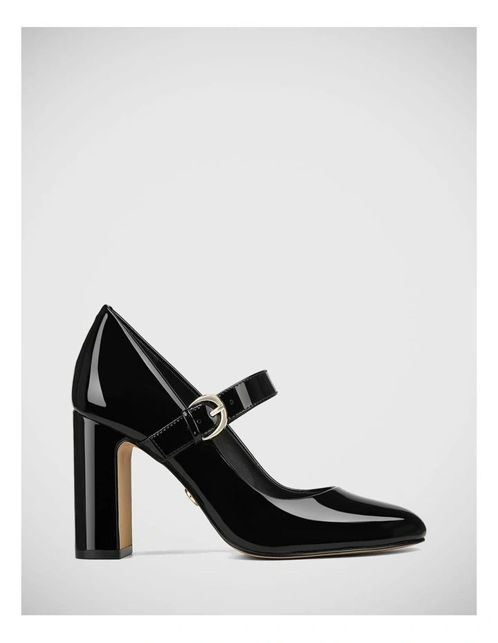 Princesa Patent Leather Mary Jane Pump in Black