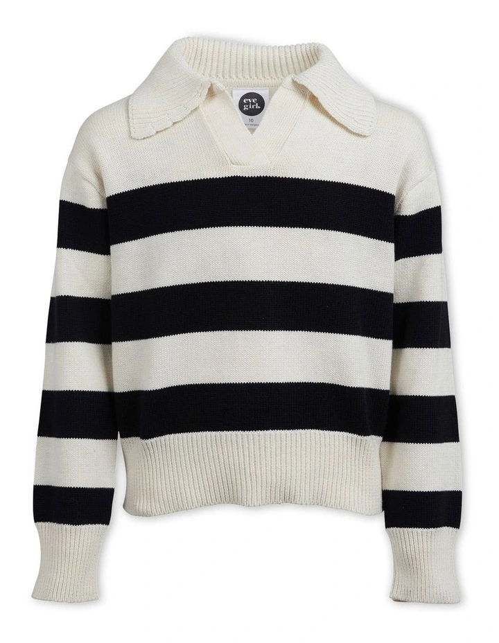 Luna Knit Sweater (8-16 Years) in Stripe