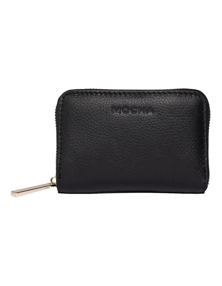 Leather Credit Card Case in Black