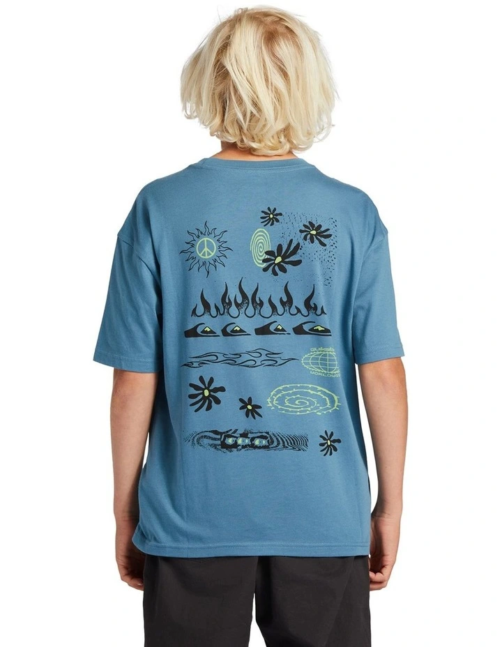 Worldwide T-shirt in Aegean Blue