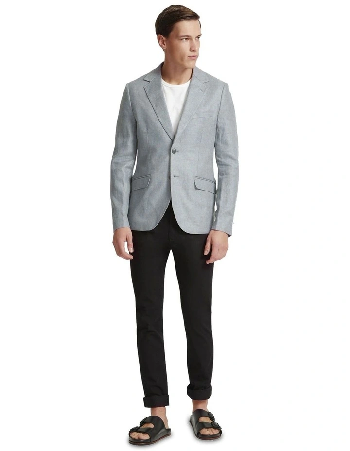 Blake Linen Blend Blazer in Mint