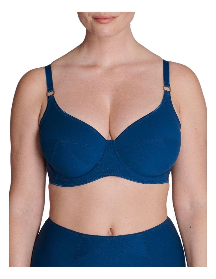Artifice Plunging Underwired Bra in Poseidon Blue