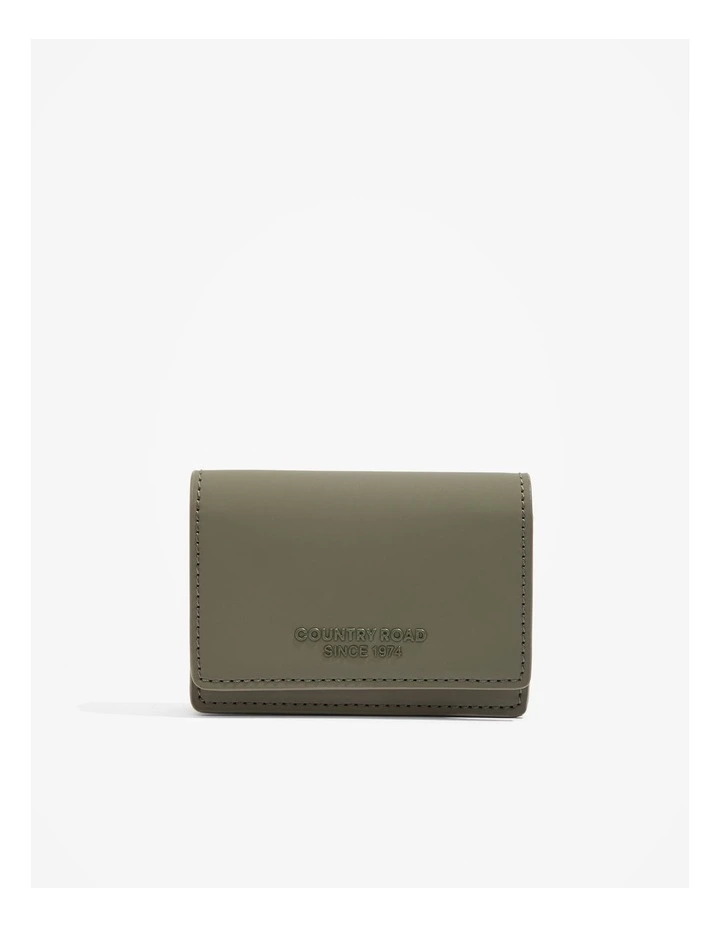Coated Wallet in Hunter Green