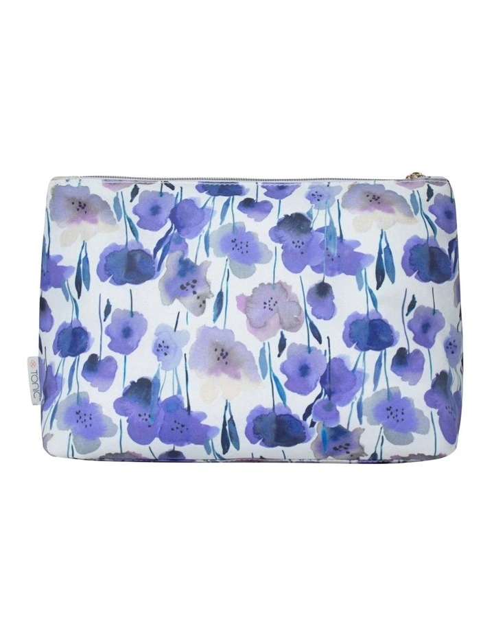 Large Cosmetic Bag in Morning Meadow