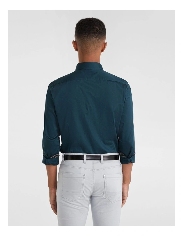 Driver Slim Shirt Teal