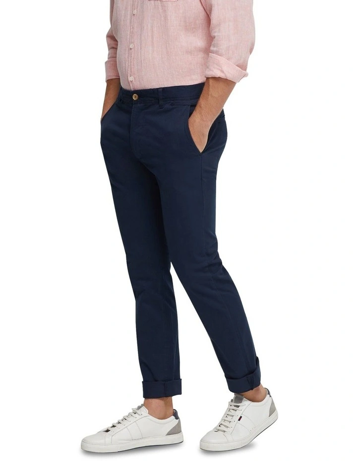 Danny Casual Organic Cotton Chino in Ink