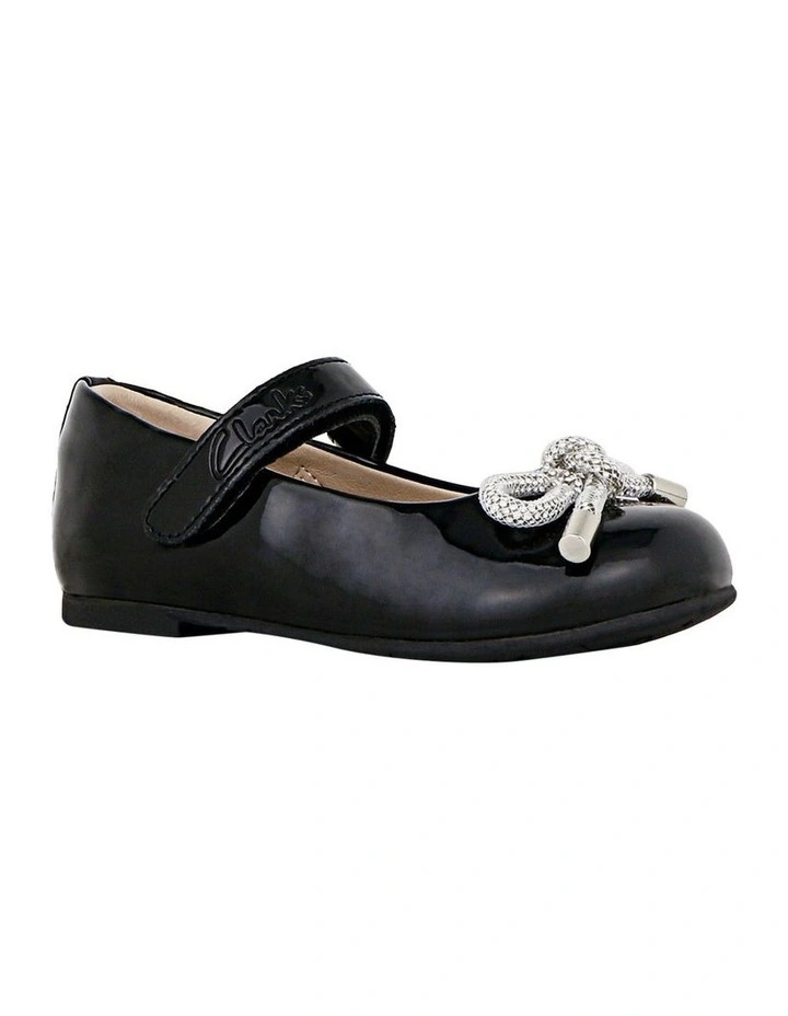 Amora Junior Shoes in Black Patent