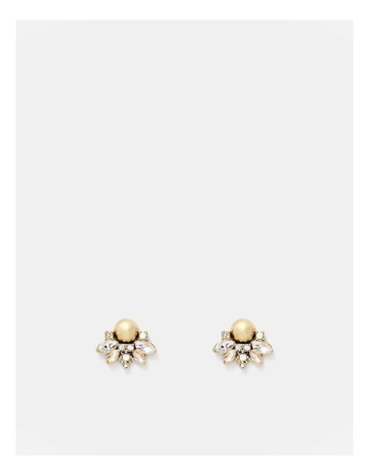 Exploration Stud Earrings in Gold Silver