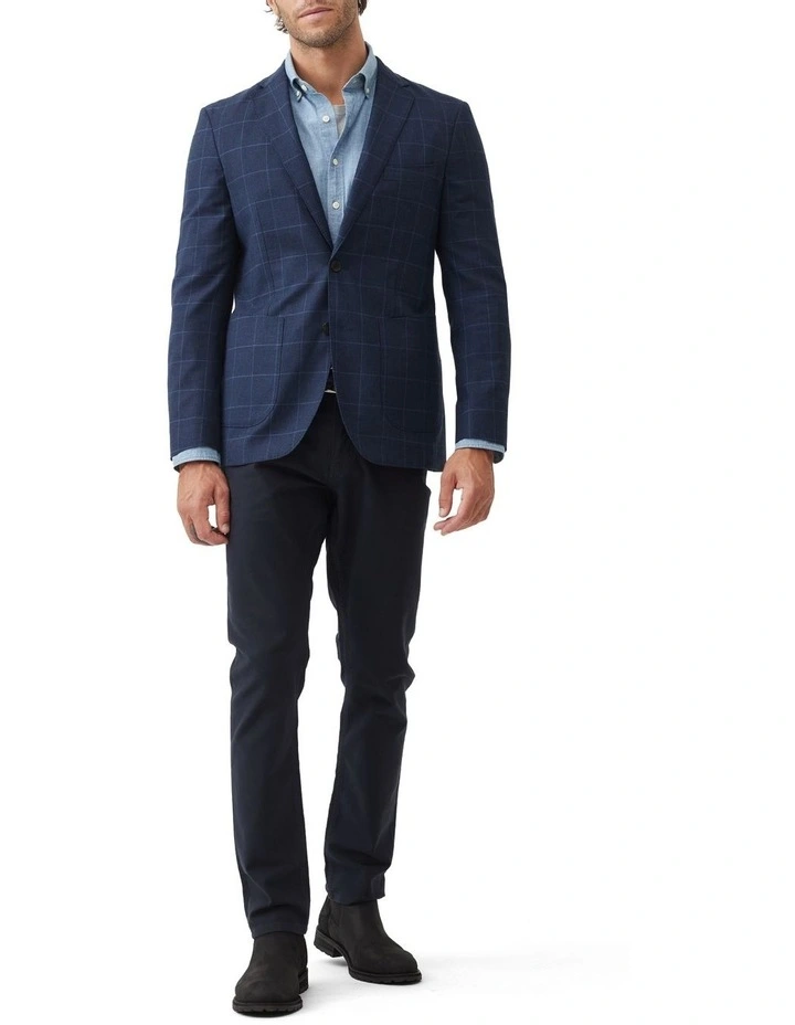Eldon Sports Fit Jacket in Navy