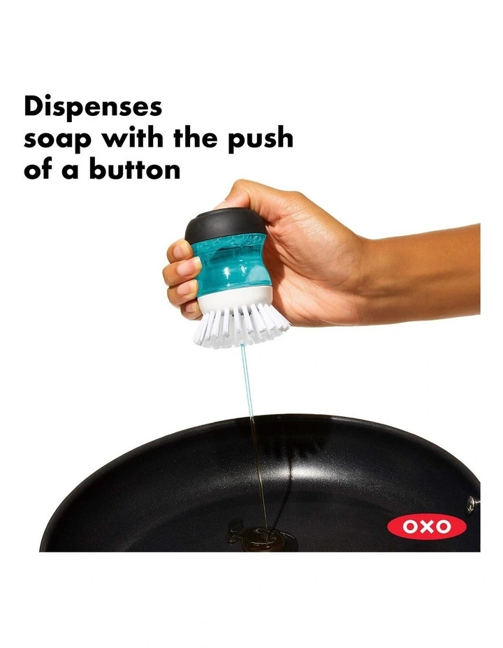 Good Grips Soap Dispensing Palm Brush in Black