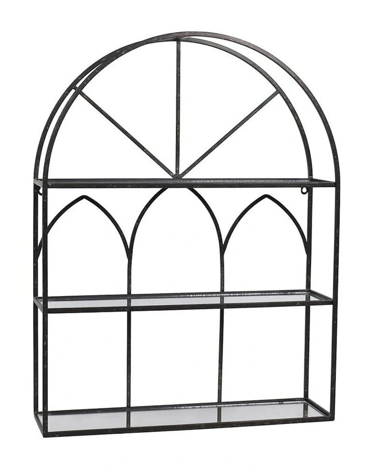 Arch Wall Shelf 47cm in Black